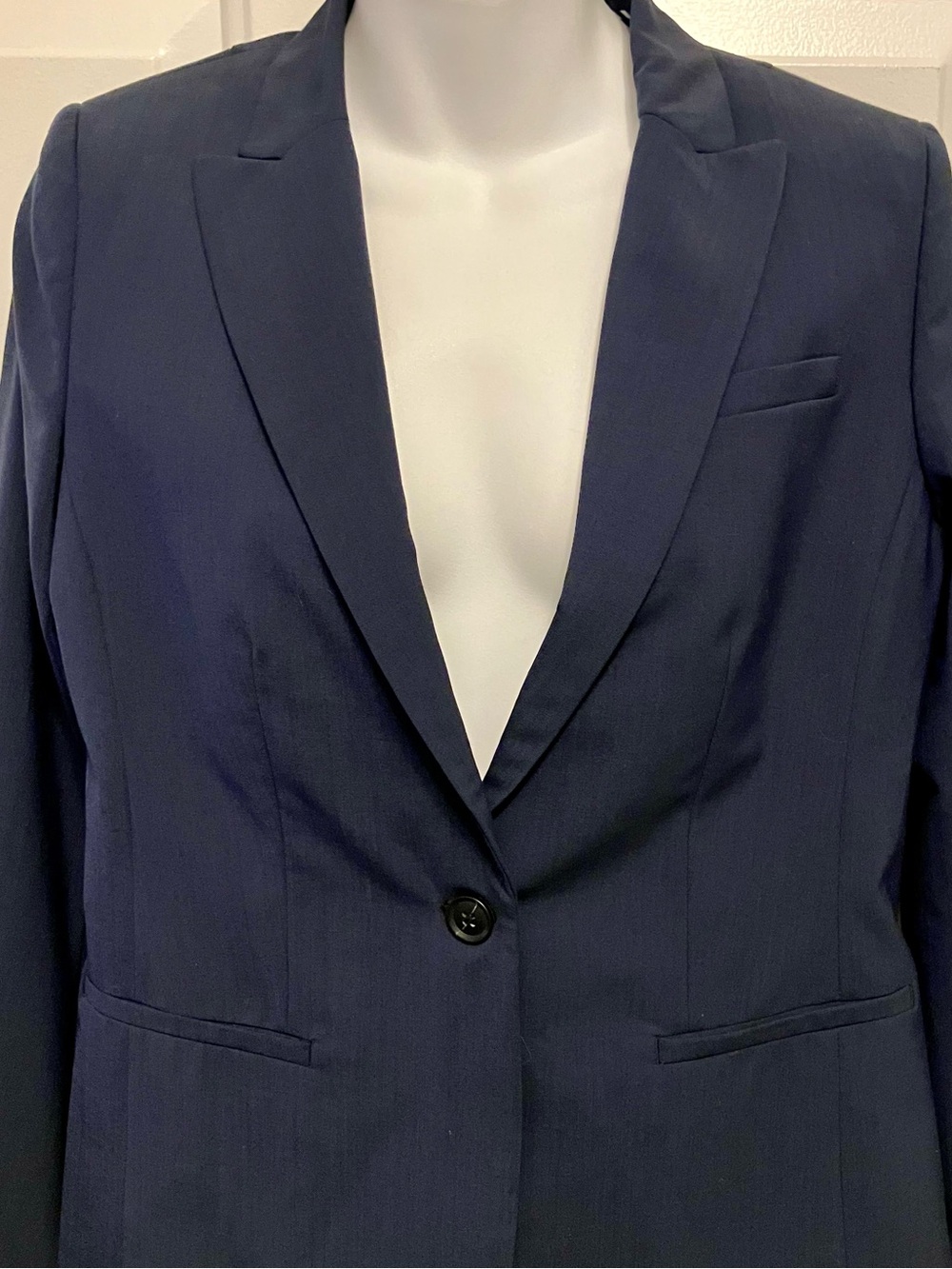Banana Republic Sz 4 Navy Single-Button Blazer Jacket Women’s